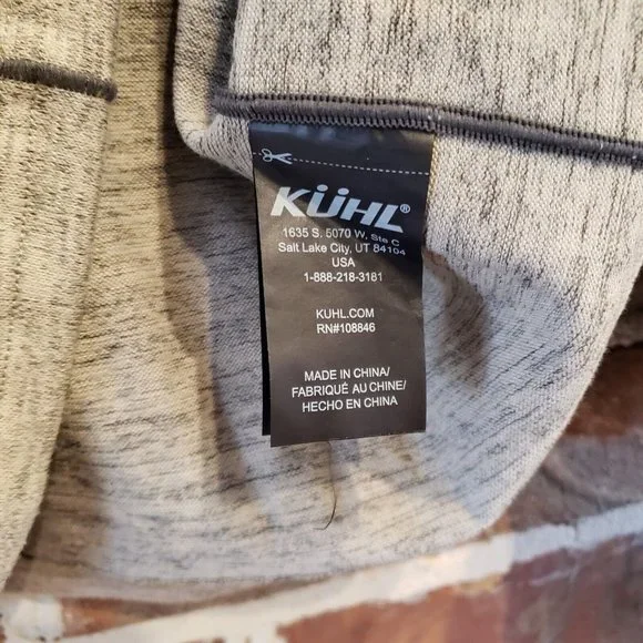 KUHL Ryzer 1/4 Zip Long Sleeve Pullover Shirt Men's Size 2XL Style #3112 Gray - Picture 9 of 12